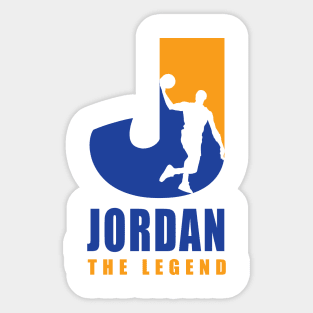 Jordan Custom Player Basketball Your Name The Legend Sticker